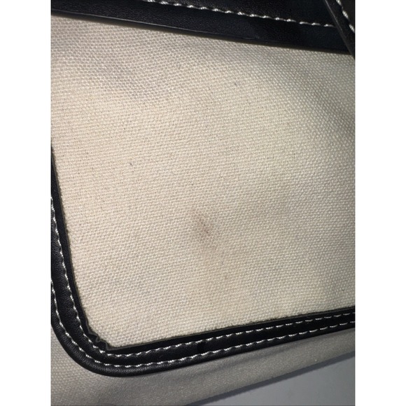 Missnine Laptop Tote Bag Canvas for Women 15.6 Computer Briefcase Black & Cream - Picture 14 of 16